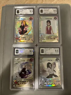 NR-SP-039, 019, 028 and 035 Graded CCG 9.5 Naruto Kayou Card Lot Of 4 - Image 1