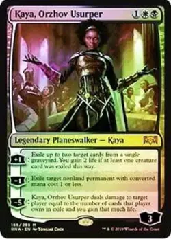 Kaya, Orzhov Usurper FOIL Ravnica Allegiance NM Mythic Rare CARD MTG Magic - Image 1