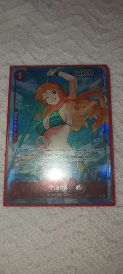 ONE PIECE Card Game. Nami Alt Art OP01-016 R Rare. - Image 1