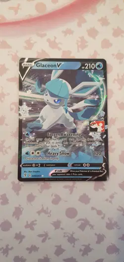 Pokemon Glaceon V Stamped TCG Card 040/203 Series One Prize Pack - Image 1