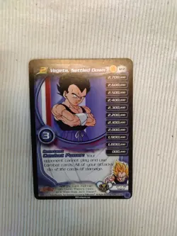 DBZ Dragon Ball Z Card Vegeta, Settled Down #122 CCG LIMITED Kid Buu Saga MP - Image 2