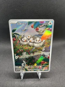 Pokemon TCG Starly Card 221/198 SV01 Scarlet & Violet Base Set - Image 1