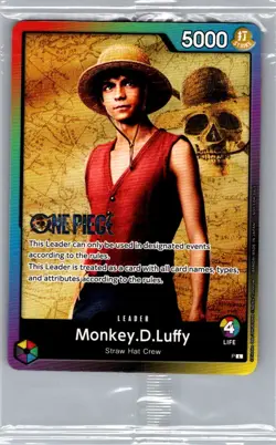 Monkey.D.Luffy (Leader Pack - Live Action) English - One Piece Card - Sealed - Image 1