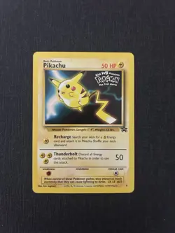 Pikachu #4 - LP - The First Movie Black Star Promo Card 1999 - Pokemon TCG - Image 1