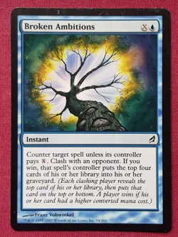 Magic The Gathering LORWYN BROKEN AMBITIONS blue card MTG - Image 1