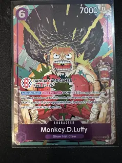 Monkey.D.Luffy (BANDAI Card Games Fest 25-26) OP07-073 One Piece Promotion Cards - Image 1