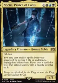 Noctis, Prince of Lucis Final Fantasy (FIN) 235 MTG Foil NM - Image 1