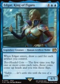 Edgar, King of Figaro Final Fantasy (FIN) 51 MTG Regular NM - Image 1