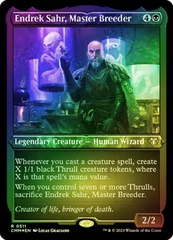 Endrek Sahr, Master Breeder FOIL ETCHED - 0511 - Rare- Commander Masters CMM MTG - Image 1