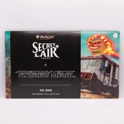 SECRET LAIR x Twisted Metal Sol Ring Rainbow Foil Promo NEW! Magic The Gathering - Image 1