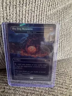 Magic: The Gathering Rainbow Foil SLD Shu Jing Meteorite (7062) - Image 2