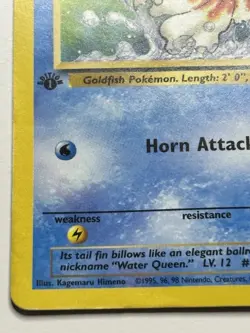 Pokemon Goldeen 53/64 WotC Jungle 1st Edition Common HP - Image 4