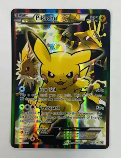 2016 Pokemon TCG Pikachu Ex XY124 Holo Black Star Promo 🔥🔥🔥 (Worth Grading!) - Image 1
