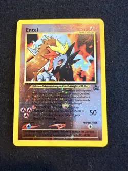 Pokemon Entei Reverse Holo Movie Promo #34 in LP condition! - Image 1