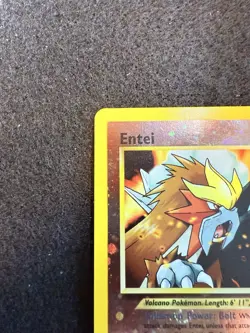 Pokemon Entei Reverse Holo Movie Promo #34 in LP condition! - Image 3