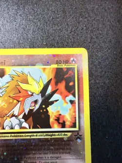 Pokemon Entei Reverse Holo Movie Promo #34 in LP condition! - Image 4
