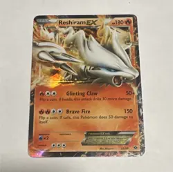 Pokemon Reshiram EX 22/99 Next Destinies Ultra Rare Basic Holo English MP - Image 1
