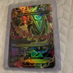 2015 Pokemon Tcg Roaring Skies Mega Rayquaza EX Full Art 105/108 Honenn SSP - Image 1
