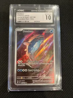 Pokemon Dondozo Illustration Rare 207/198 CGC 10 Gem Mint Scarlet & Violet - Image 1