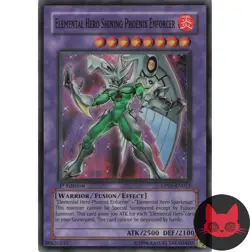 Yugioh Elemental HERO Shining Phoenix Enforcer DP05-EN013 Super Rare 1st Ed NM - Image 1