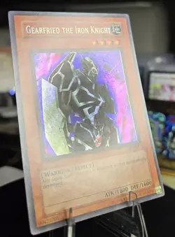Yu-Gi-Oh Gearfried the Iron Knight BPT-012 Secret Rare 2003 Tin Promo Vintage LP - Image 2