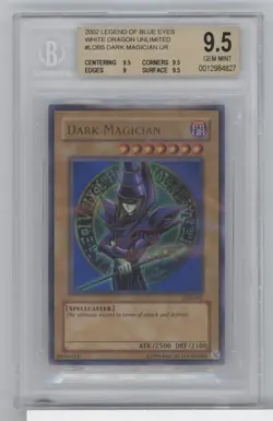 2002 Yu-Gi-Oh! Legend Of Blue-Eyes Dragon DARK MAGICIAN BGS 9.5 LOB5 Unlimited - Image 1