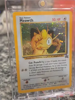 Meowth Promo 10 Black Star GB Game Boy Stamped Holo Rare Pokemon Card Unplayed - Image 2
