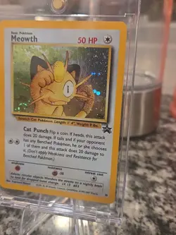 Meowth Promo 10 Black Star GB Game Boy Stamped Holo Rare Pokemon Card Unplayed - Image 3