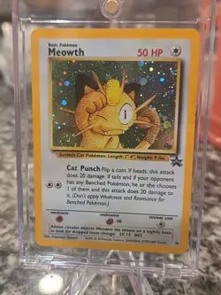 Meowth Promo 10 Black Star GB Game Boy Stamped Holo Rare Pokemon Card Unplayed - Image 4