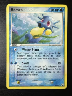 Pokemon Card Misprint Horsea Team Rocket Returns 58/109 Ink Error Printer Hickey - Image 1