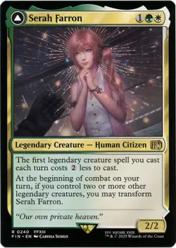 ERROR CARD Serah Farron / Crystallized Serah - 0240 - Final Fantasy - MTG - NM/M - Image 1