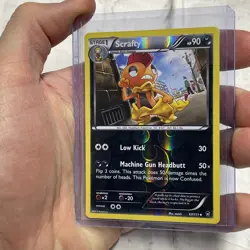 Scrafty 67/111 Pokemon Uncommon XY Furious Fists Card NM Near Mint Reverse Holo - Image 2