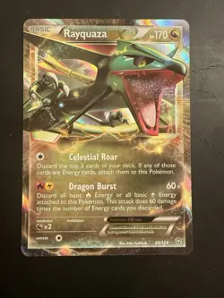 Rayquaza EX 85/124 Dragons Exalted NM Ultra Rare Pokemon Card - Image 1