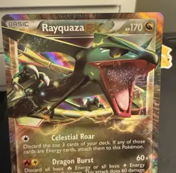 Rayquaza EX 85/124 Dragons Exalted NM Ultra Rare Pokemon Card - Image 2