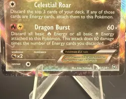 Rayquaza EX 85/124 Dragons Exalted NM Ultra Rare Pokemon Card - Image 3