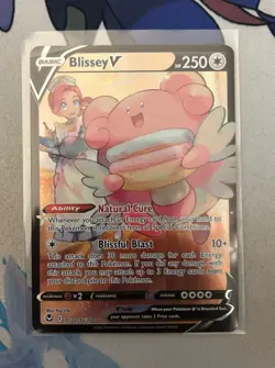 Blissey V TG22/TG30 Silver Tempest Trainer Gallery Full Art Pokemon Card NM Holo - Image 1