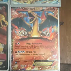 Pokemon Charizard EX M Charizard EX Mega Holo Card Lot English 4 Cards - Image 2