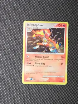 Pokemon Infernape LV. 40 5/130 Holo Rare Diamond & Pearl TCG Vintage Card - Image 1