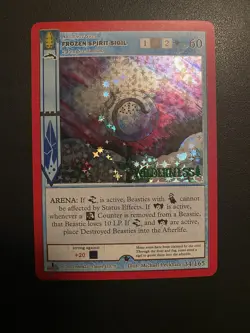 Metazoo Wilderness Spoiler Stamped Frozen Spirit Sigil Full Holo Card 34/165 - Image 1