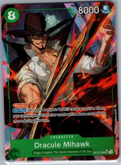 Dracule Mihawk (Alt Art) OP12-030 Legacy of the Master - One Piece Card - NM - Image 1