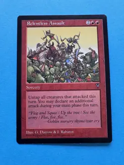 Relentless Assault - Light Play MTG Visions - Image 1