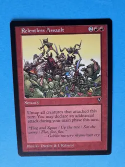 Relentless Assault - Light Play MTG Visions - Image 3
