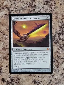 Magic the Gathering Sword of Feast and Famine Mirrodin Besieged Regular Card - Image 2