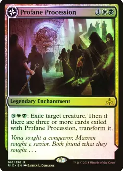 Profane Procession FOIL Tomb of the Dusk Rose Rivals of Ixalan NM-Mint - Image 1