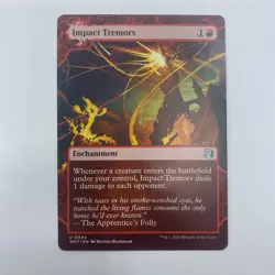 MTG Impact Tremors WOE Enchanting Tales LP Red Enchantment Token EDH Staple - Image 1
