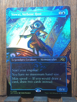 MTG🌊 Vnwxt, Verbose Host ( FOIL Borderless ) Aetherdrift NEAR MINT💕❤ - Image 1
