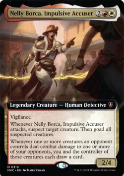 Nelly Borca, Impulsive Accuser EXTENDED ART MKC Magic MTG NM - Image 1