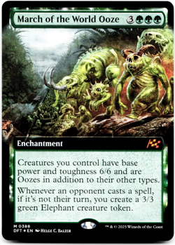 March of the World Ooze (Extended Art) - FOIL - [Aetherdrift] MTG Magic 🌳 - Image 3