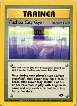 Fuchsia City Gym 114/132 Gym Challenge NM Non-Holo Pokemon TCG - Image 1