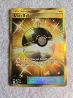 2017 Pokemon: Ultra Ball 161/149 Sun&Moon Base Set, Gold Secret MINT - Image 1